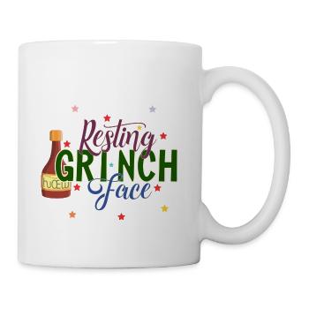 Resting Face - Coffee/Tea Mug - white - Right