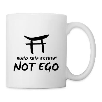 DESIGNBuild SEsteem not Ego - Coffee/Tea Mug - white - Right