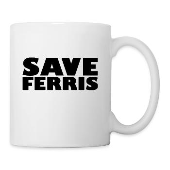 Save Ferris 70s - Coffee/Tea Mug - white - Right