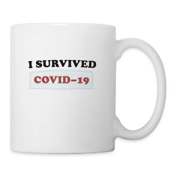 I SURVIVED COVID19 green - Coffee/Tea Mug - white - Right