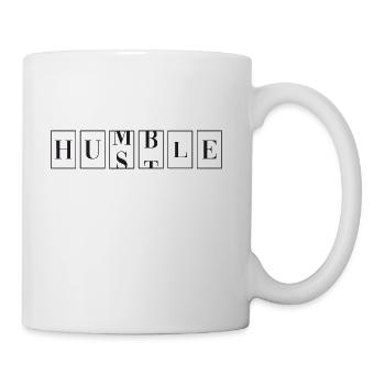 Hustle, Humble. - Coffee/Tea Mug - white - Right