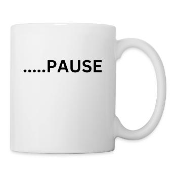 Pause Tshirt design - Coffee/Tea Mug - white - Right