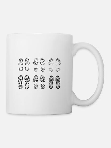 foot print - Coffee/Tea Mug - white
