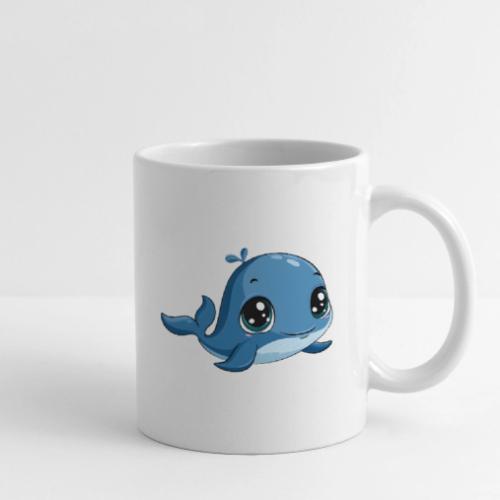 Smiling Blue Baby Whale - Coffee/Tea Mug