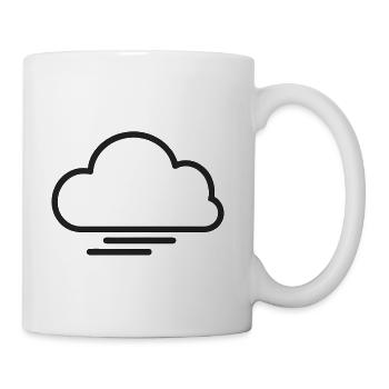 Celestial Cloud Abstract Art Design - Coffee/Tea Mug - white - Right