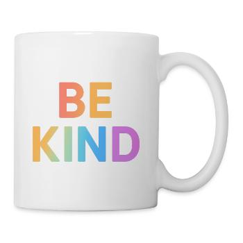 Be Kind Gradient Letters - Coffee/Tea Mug - white - Right
