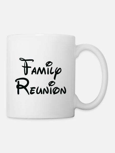 Family Reunion Handlettered Script - Coffee/Tea Mug - white