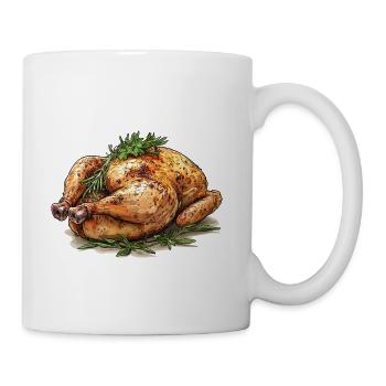 Herb Roasted Turkey Artwork - Coffee/Tea Mug - white - Right