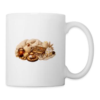 Cozy Rustic Hearth Night - Coffee/Tea Mug - white - Right