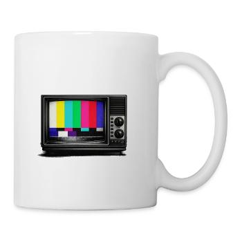 Retro Tech Icons Minimal Graphic - Coffee/Tea Mug - white - Right