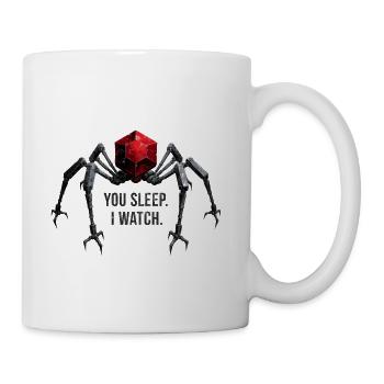 Funny You Sleep I Watch - Coffee/Tea Mug - white - Right
