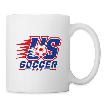USA Soccer Bold Logo Tee - Coffee/Tea Mug - white - Right