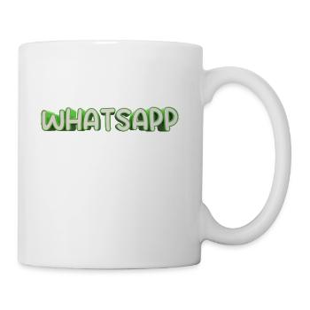 text text whatsapp bold font green and white color - Coffee/Tea Mug - white - Right