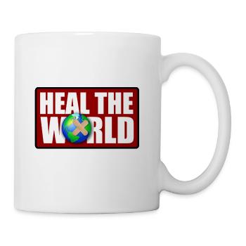 Heal the world - Coffee/Tea Mug - white - Right