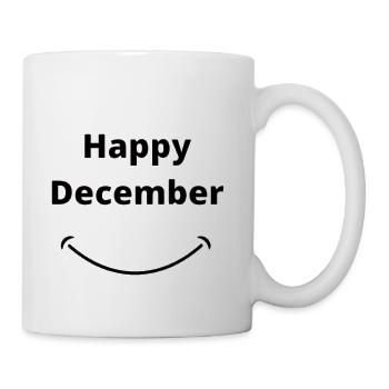 Happy December - Coffee/Tea Mug - white - Right