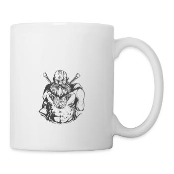 I Am Comfortable With Violence Viking Norse - Coffee/Tea Mug - white - Right