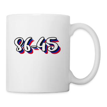DESIGN8645 Red White And Blue - Coffee/Tea Mug - white - Right