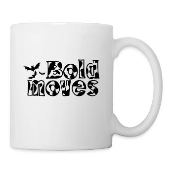 Bold Moves Typographic Bold Style - Coffee/Tea Mug - white - Right