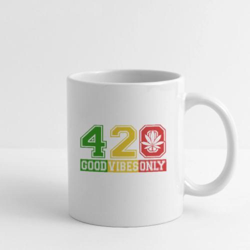 Witty 420 GoodVibes Herb Weed Marijuana Design - Coffee/Tea Mug