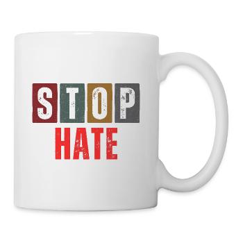 Stop Hate Merch - Coffee/Tea Mug - white - Right