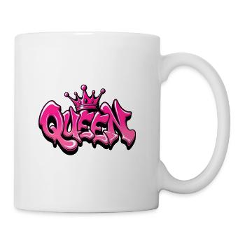 Queen Graffiti Design - Coffee/Tea Mug - white - Right