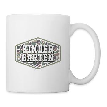 Camo Back to School Boys Old Camo Kindergarten - Coffee/Tea Mug - white - Right