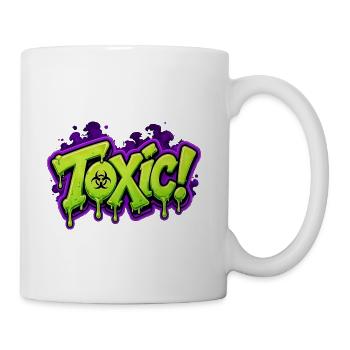 Toxic Graffiti Drip - Coffee/Tea Mug - white - Right