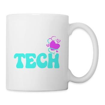 veterinarian Stethoscope Vet Tech - Coffee/Tea Mug - white - Right
