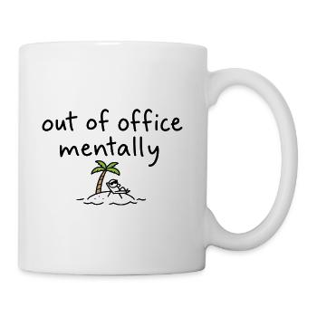 Palm Island Silhouette - Coffee/Tea Mug - white - Right