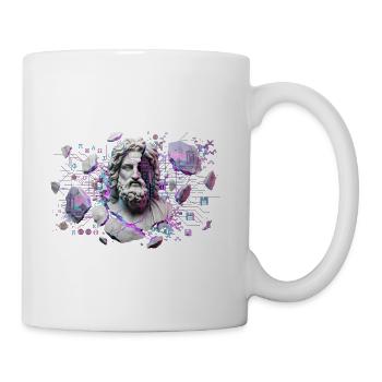 Marble Sage in Neon Circuit - Coffee/Tea Mug - white - Right