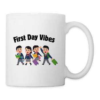 First Day Vibes Cute School Kids - Coffee/Tea Mug - white - Right