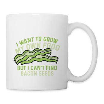 Bacon Seeds Foodie Gift - Coffee/Tea Mug - white - Right