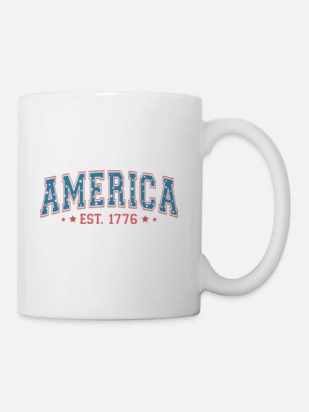 America Est 1776 - Coffee/Tea Mug - white