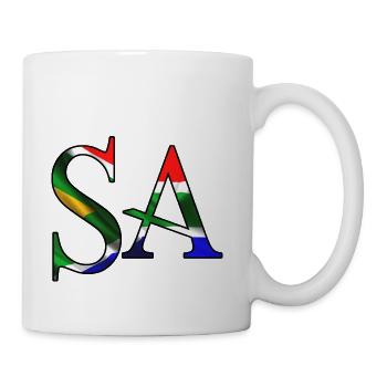 South Africa Flag - Coffee/Tea Mug - white - Right