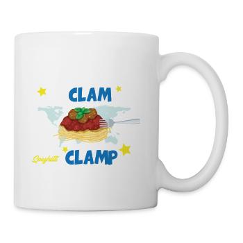 Keep Calm And Spaghetti Clamp - Coffee/Tea Mug - white - Right