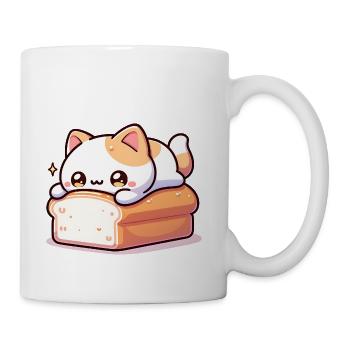 Bread Loaf Cat - Coffee/Tea Mug - white - Right
