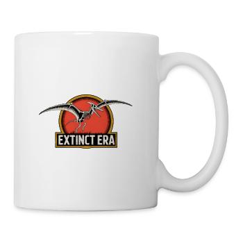 Prehistoric Pterosaur Extinction Logo - Coffee/Tea Mug - white - Right