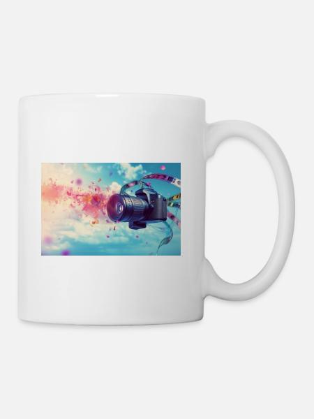 Color Burst Camera Flight - Coffee/Tea Mug - white