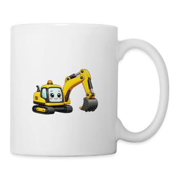 Petite pelle drôle - Tasse - blanc - Droite