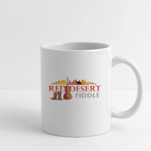 Red Desert Fiddle, Red Text Cut-Out. - Coffee/Tea Mug