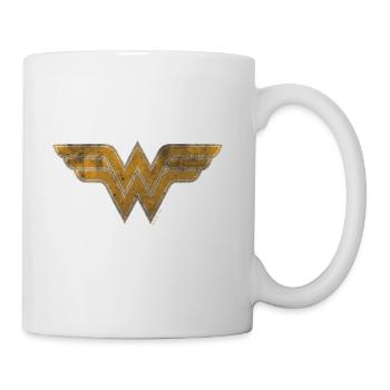 Wonder Woman Logo vintage - Tasse - blanc - Droite