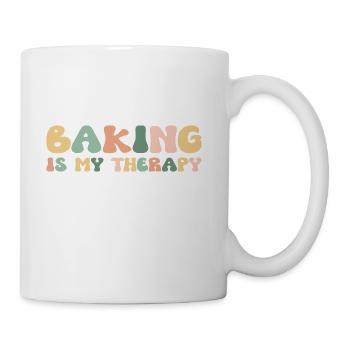 Baking Is My Therapy For Her Foodie - Coffee/Tea Mug - white - Right