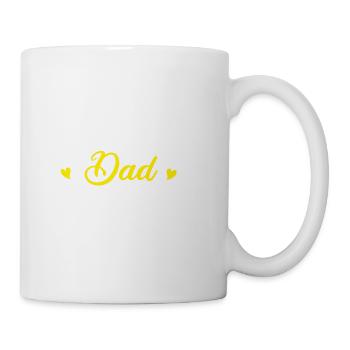 Softball Dad Funny Softball - Coffee/Tea Mug - white - Right