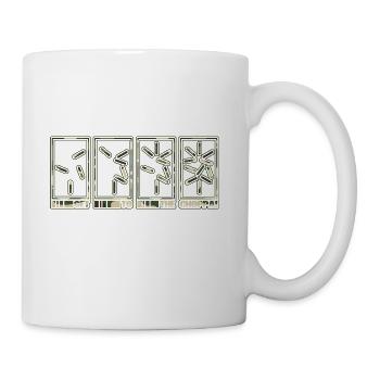 Get To The Chopper Camo Edition - Coffee/Tea Mug - white - Right