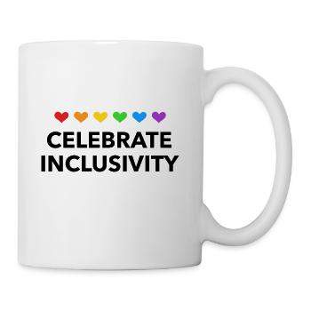 Celebrate Inclusivity - Coffee/Tea Mug - white - Right