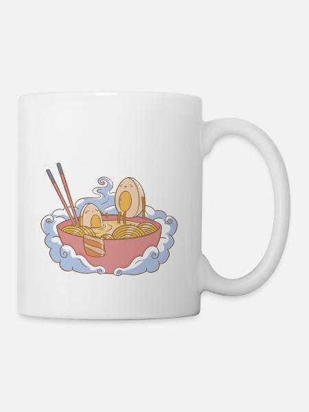 Eggs In Ramen Bowl Food - Coffee/Tea Mug - white
