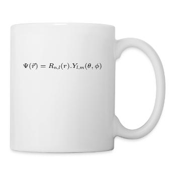 Wave Function Of A Particle In A Central Force - Coffee/Tea Mug - white - Right