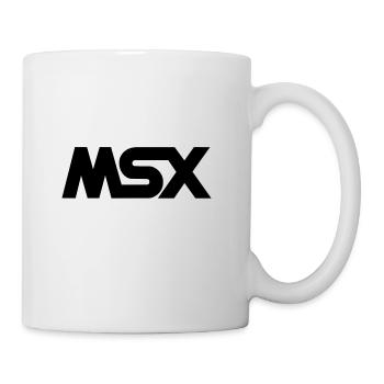 Msx Black Logo Vintage Retro Computer - Coffee/Tea Mug - white - Right