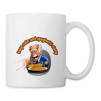 Keep Calm And Spaghetti Clamp - Coffee/Tea Mug - white - Right