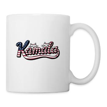 kamala cats - Coffee/Tea Mug - white - Right